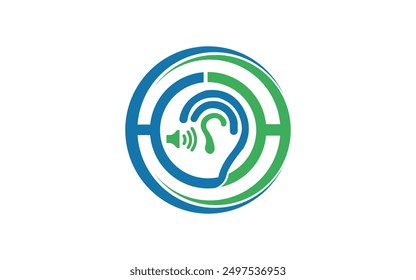 Hearing logo template pro designVector