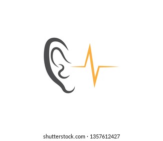 Hearing Logo Template vector