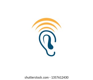Hearing Logo Template vector