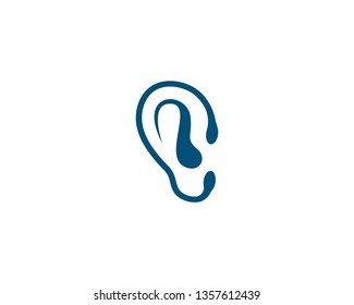 Hearing Logo Template vector