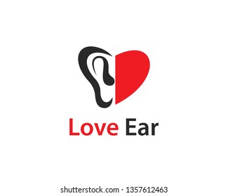 Hearing Logo Template vector