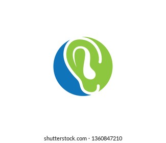 Hearing Logo Template vector