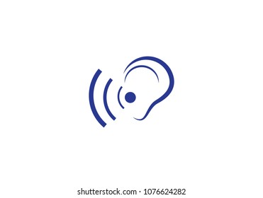 Hearing Logo Template vector icon  illustration design