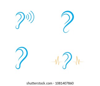 Hearing Logo Template vector icon design