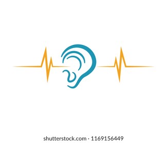 Hearing Logo Template vector icon design