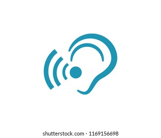 Hearing Logo Template vector icon design