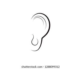 Hearing Logo Template vector icon design