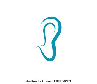 Hearing Logo Template vector icon design