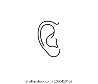 Hearing Logo Template vector icon design
