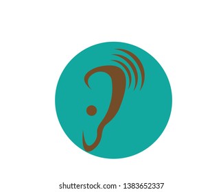 Hearing Logo Template vector icon design - Vector
