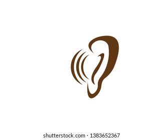 Hearing Logo Template vector icon design - Vector

