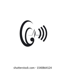 Hearing Logo Template vector icon design