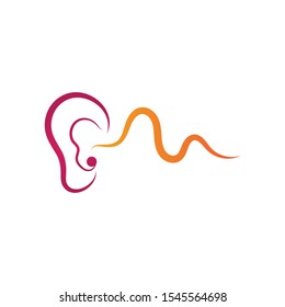 Hearing Logo Template vector icon design