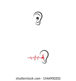 Hearing Logo Template vector icon design