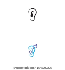 Hearing Logo Template vector icon design