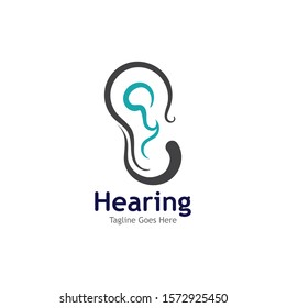 Hearing Logo Template vector icon illustration design