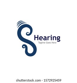 Hearing Logo Template vector icon illustration design