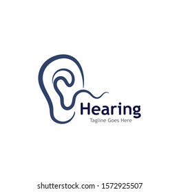 Hearing Logo Template vector icon illustration design