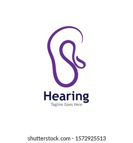 Hearing Logo Template vector icon illustration design