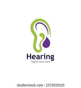 Hearing Logo Template vector icon illustration design