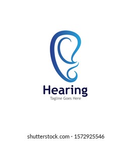 Hearing Logo Template vector icon illustration design