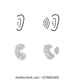 
Hearing Logo Template vector icon design
