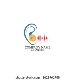 Hearing Logo Template vector icon design