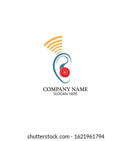 Hearing Logo Template vector icon design