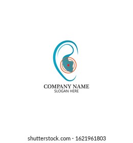 Hearing Logo Template vector icon design