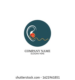 Hearing Logo Template vector icon design