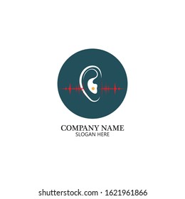 Hearing Logo Template vector icon design