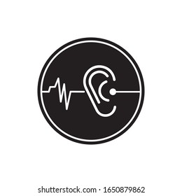 Hearing Logo Template vector icon design