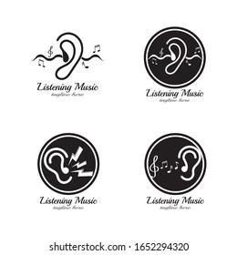 Hearing Logo Template vector icon design