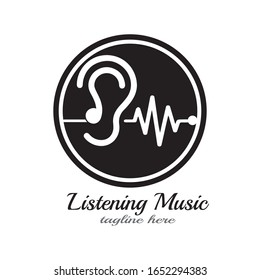 Hearing Logo Template vector icon design