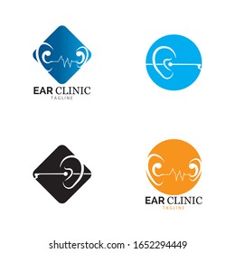 Hearing Logo Template vector icon design