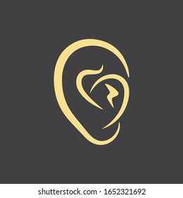 Hearing Logo Template vector icon design