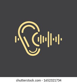 Hearing Logo Template vector icon design