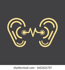 Hearing Logo Template vector icon design