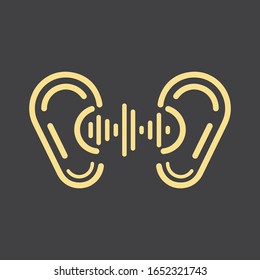 Hearing Logo Template vector icon design