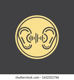 Hearing Logo Template vector icon design