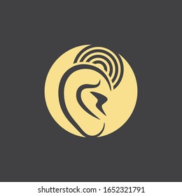 Hearing Logo Template vector icon design