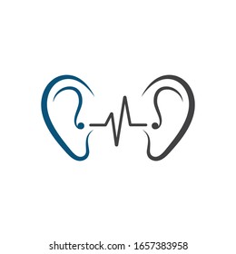 Hearing Logo Template vector icon design