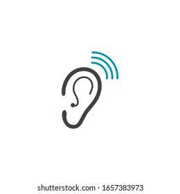 Hearing Logo Template vector icon design