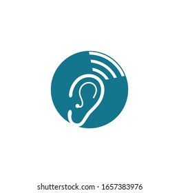 Hearing Logo Template vector icon design