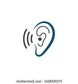 Hearing Logo Template vector icon design