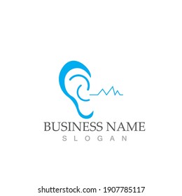 Hearing Logo Template vector icon design