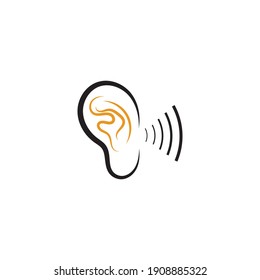 Hearing Logo Template vector icon design