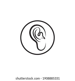 Hearing Logo Template vector icon design
