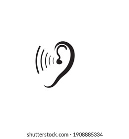 Hearing Logo Template Vector Icon Design