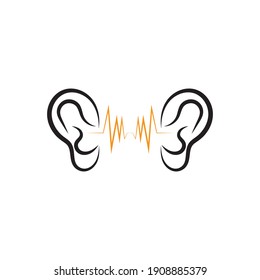 Hearing Logo Template vector icon design